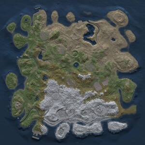 Thumbnail Rust Map: Procedural Map, Size: 4250, Seed: 1942674005, 17 Monuments