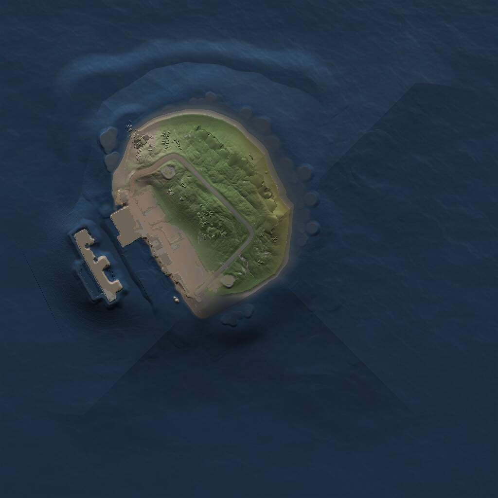 Rust Map: Procedural Map, Size: 1000, Seed: 197494, 2 Monuments