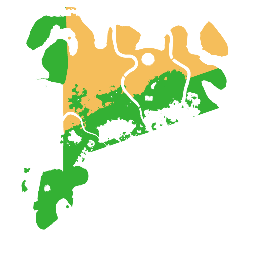 Biome Rust Map: Procedural Map, Size: 3500, Seed: 1124125005