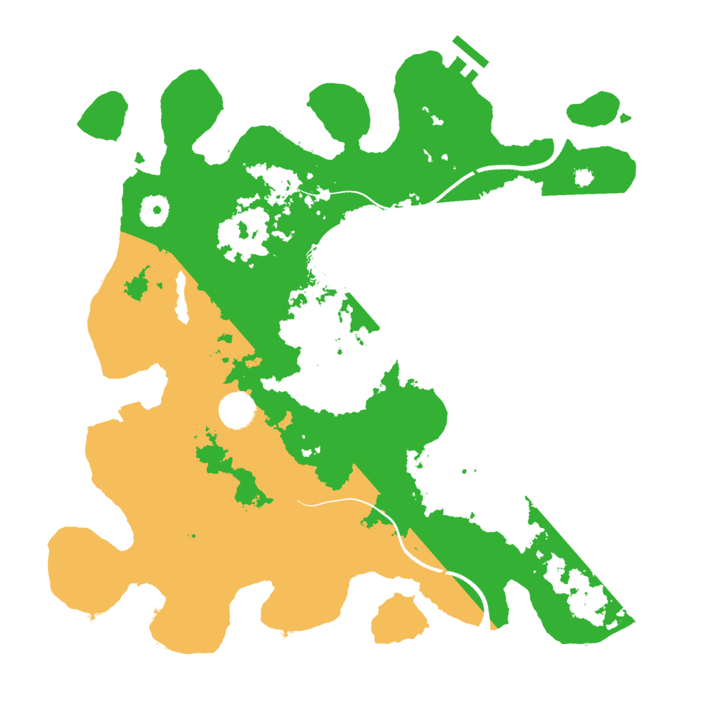 Biome Rust Map: Procedural Map, Size: 3500, Seed: 1071907805