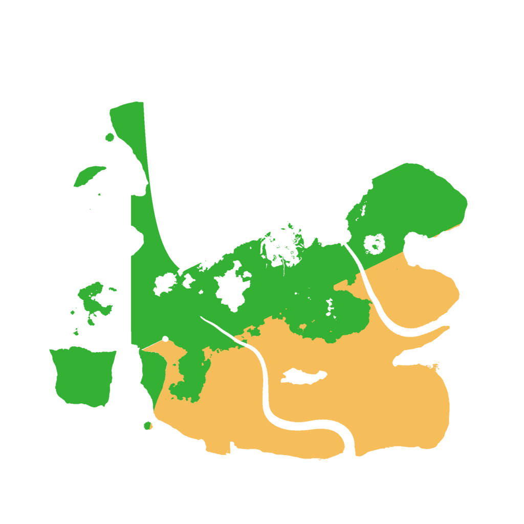 Biome Rust Map: Procedural Map, Size: 2500, Seed: 317907140