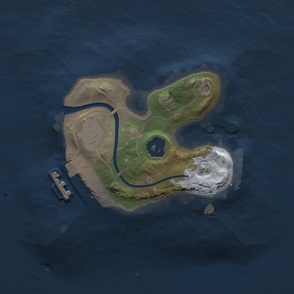 Rust Map: Procedural Map, Size: 1500, Seed: 590038127, 2 Monuments