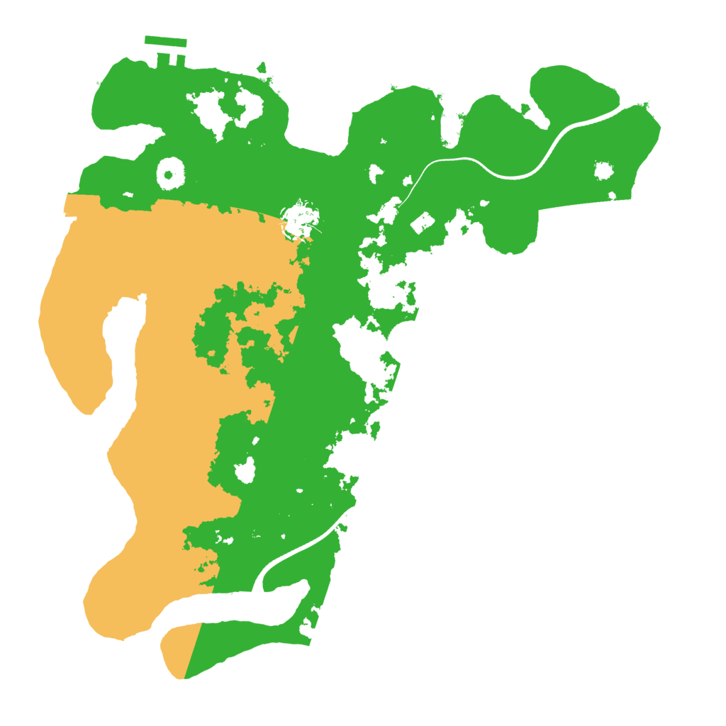Biome Rust Map: Procedural Map, Size: 3500, Seed: 683964744
