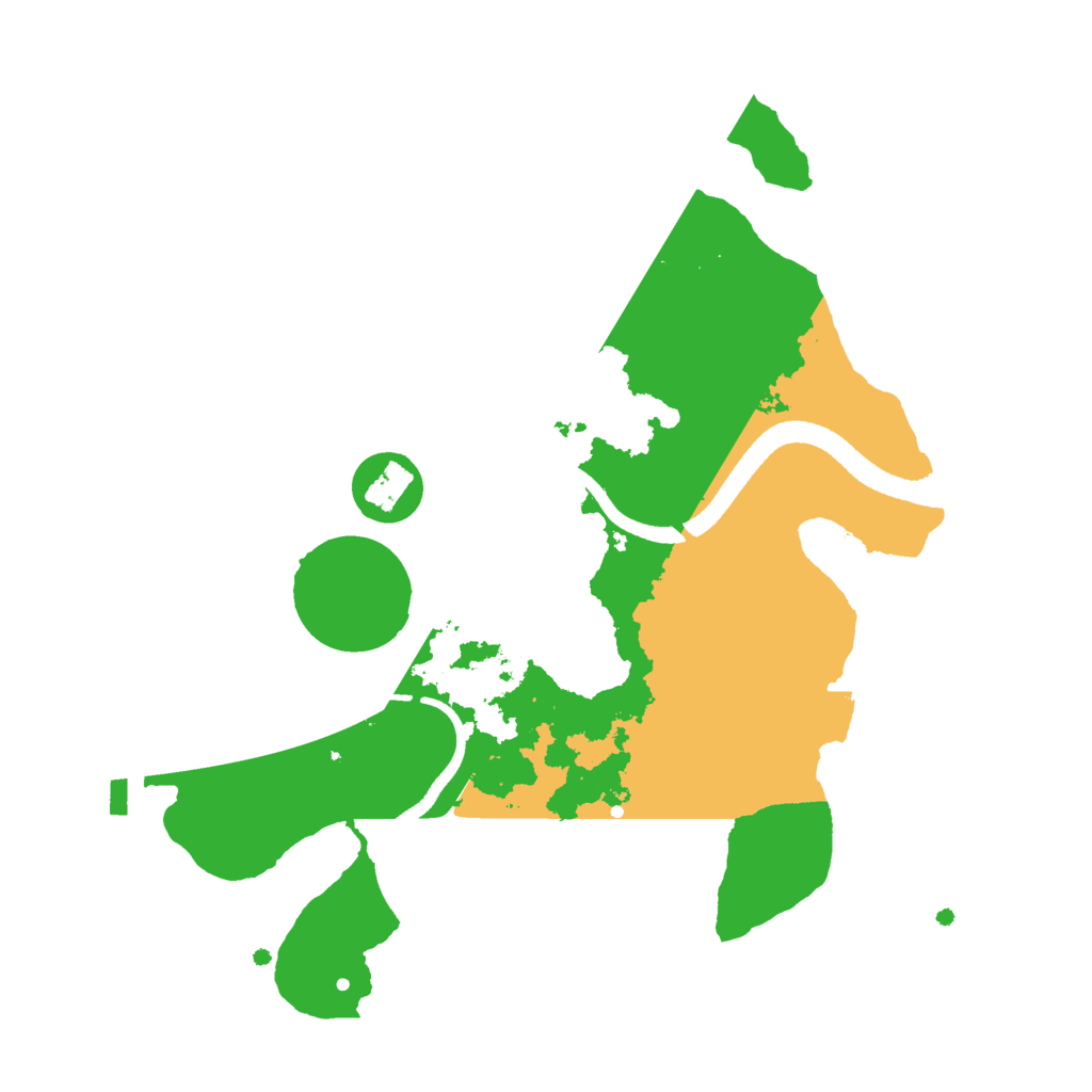 Biome Rust Map: Procedural Map, Size: 2500, Seed: 430239754