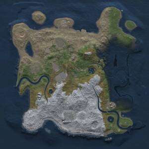 Thumbnail Rust Map: Procedural Map, Size: 3500, Seed: 426523503, 14 Monuments