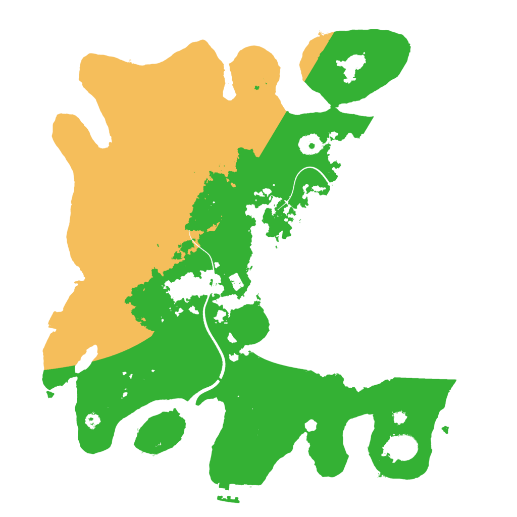 Biome Rust Map: Procedural Map, Size: 3500, Seed: 1583131189