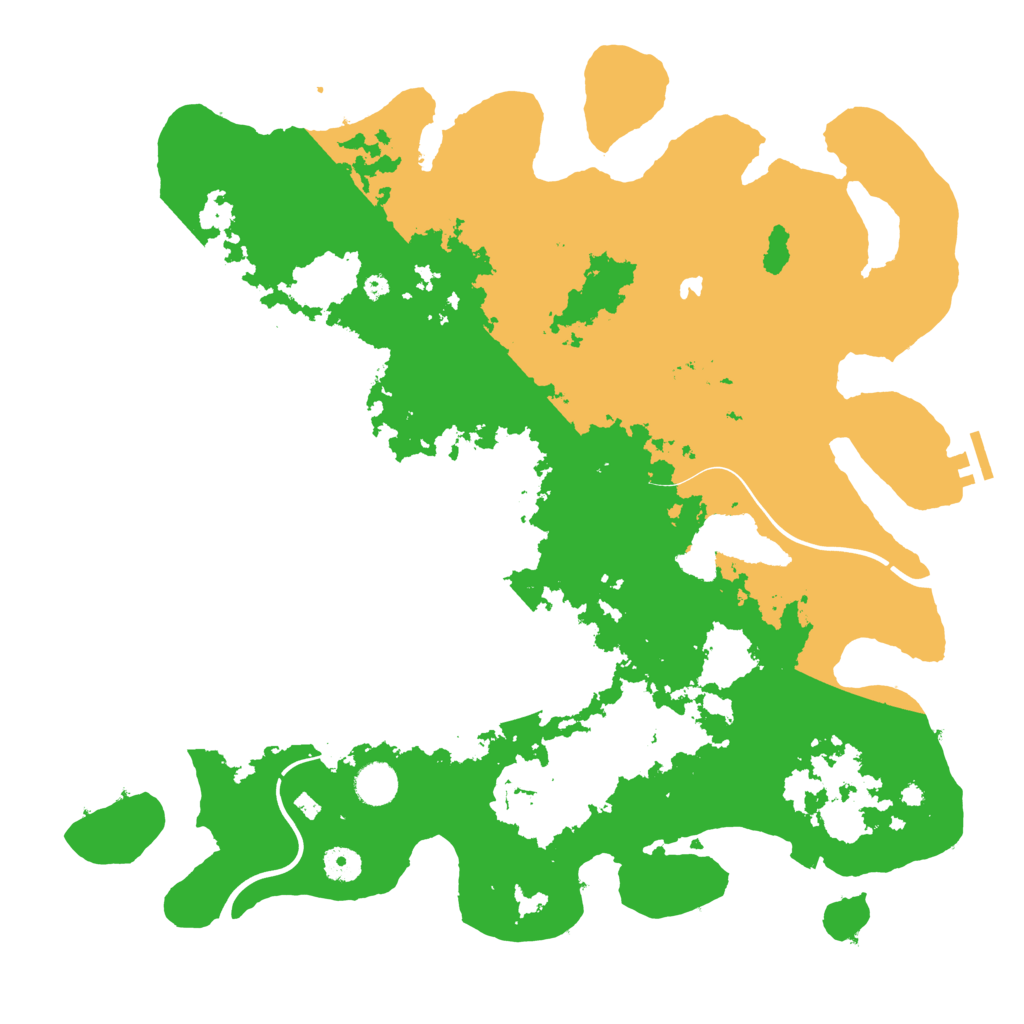 Biome Rust Map: Procedural Map, Size: 4200, Seed: 1280711250