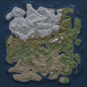 Thumbnail Rust Map: Procedural Map, Size: 4250, Seed: 1750846013, 17 Monuments
