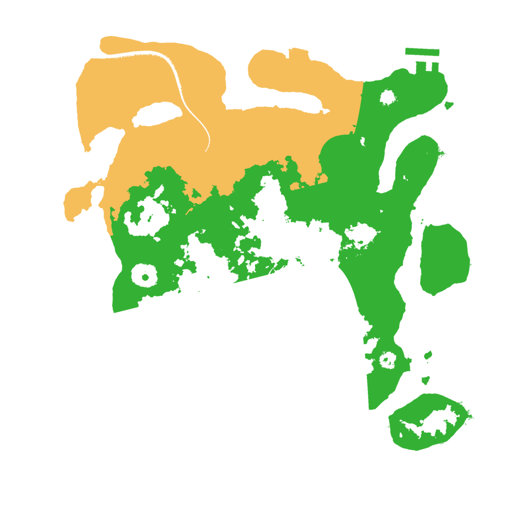 Biome Rust Map: Procedural Map, Size: 3000, Seed: 928429286