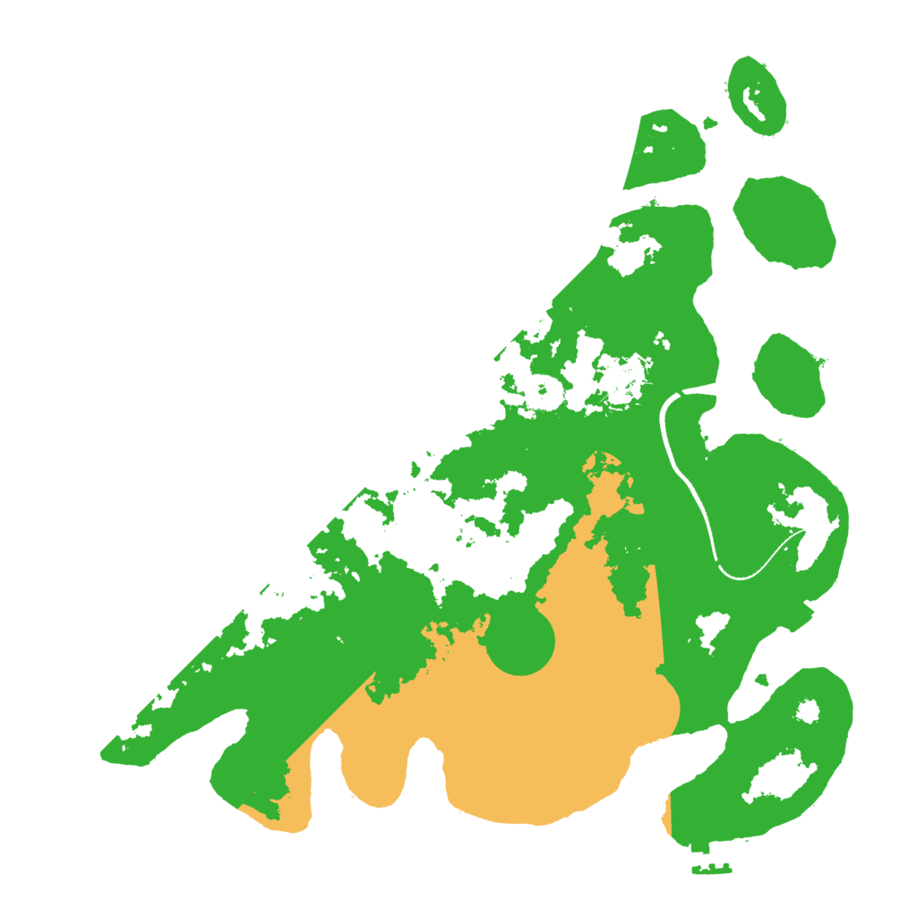 Biome Rust Map: Procedural Map, Size: 3500, Seed: 246114165