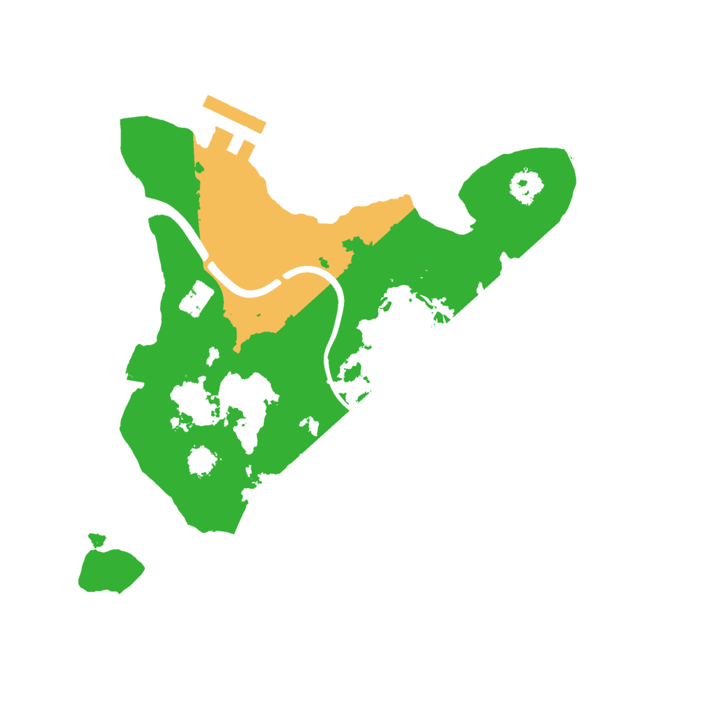 Biome Rust Map: Procedural Map, Size: 2222, Seed: 111