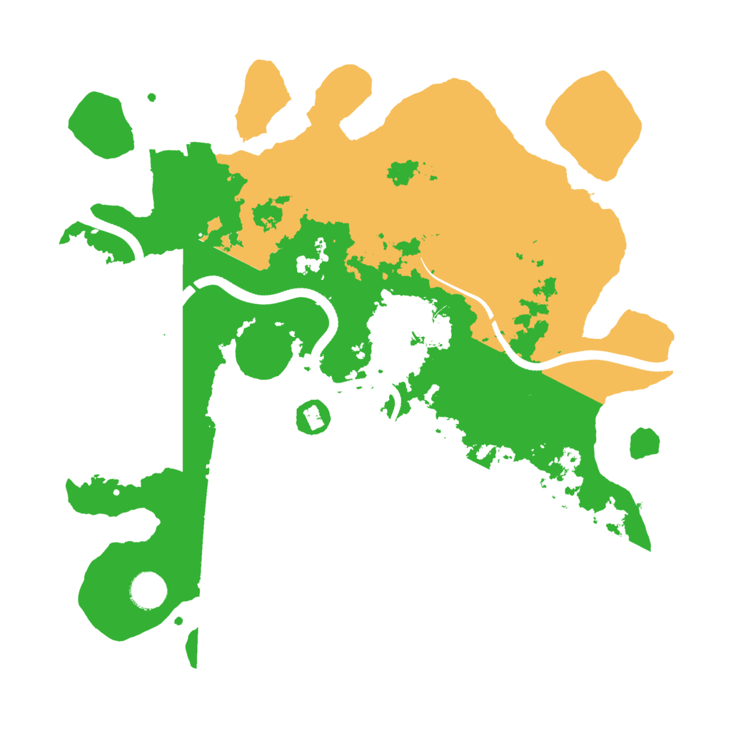 Biome Rust Map: Procedural Map, Size: 3500, Seed: 1436607734