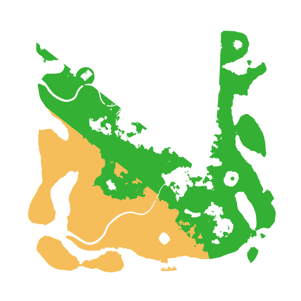 Biome Rust Map: Procedural Map, Size: 3000, Seed: 57712794