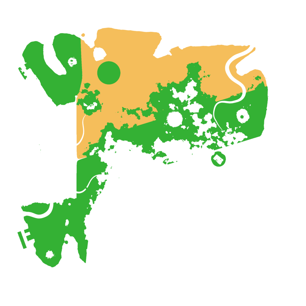 Biome Rust Map: Procedural Map, Size: 3500, Seed: 389900001