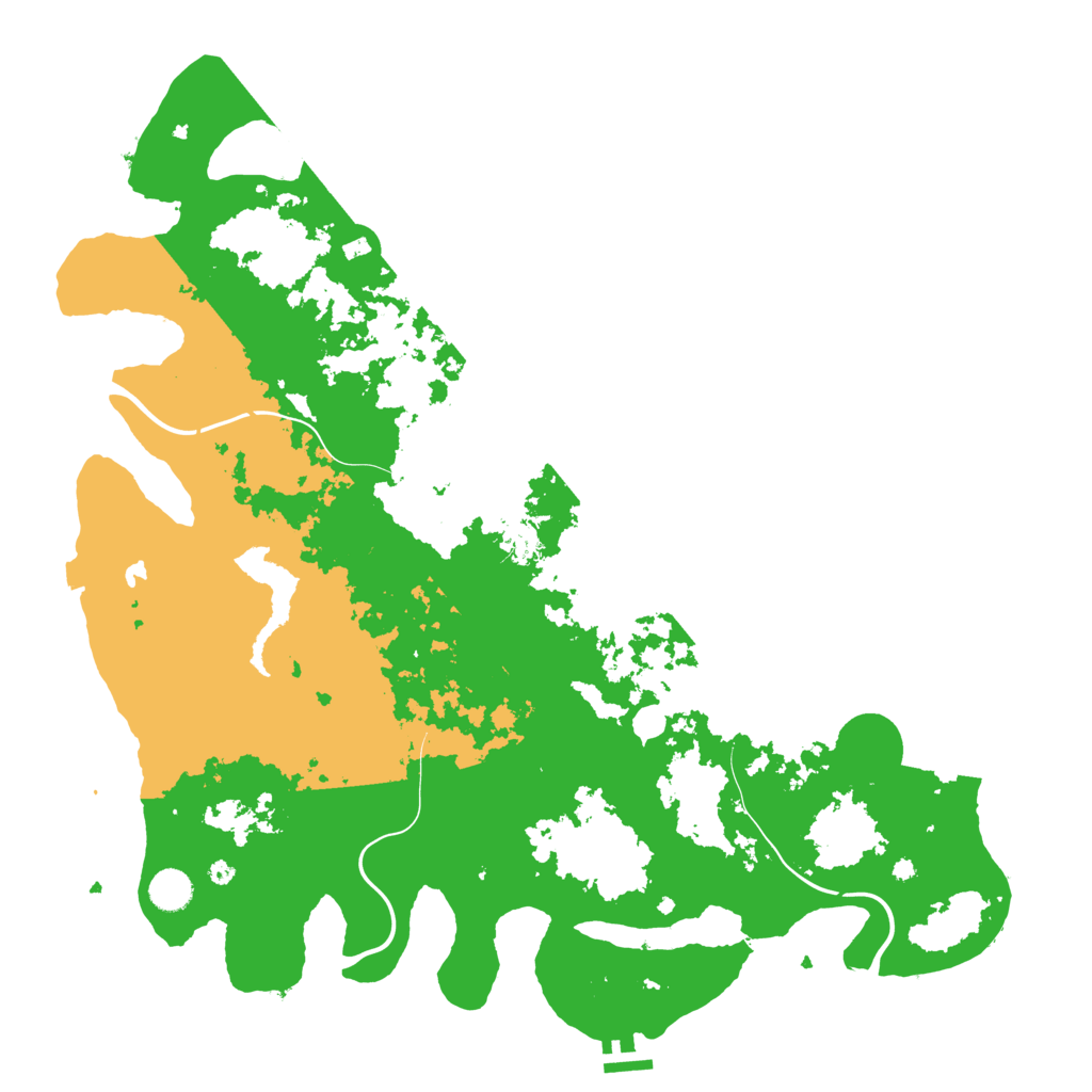 Biome Rust Map: Procedural Map, Size: 4500, Seed: 1091334048