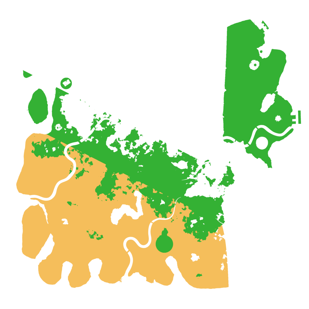 Biome Rust Map: Procedural Map, Size: 4700, Seed: 55585