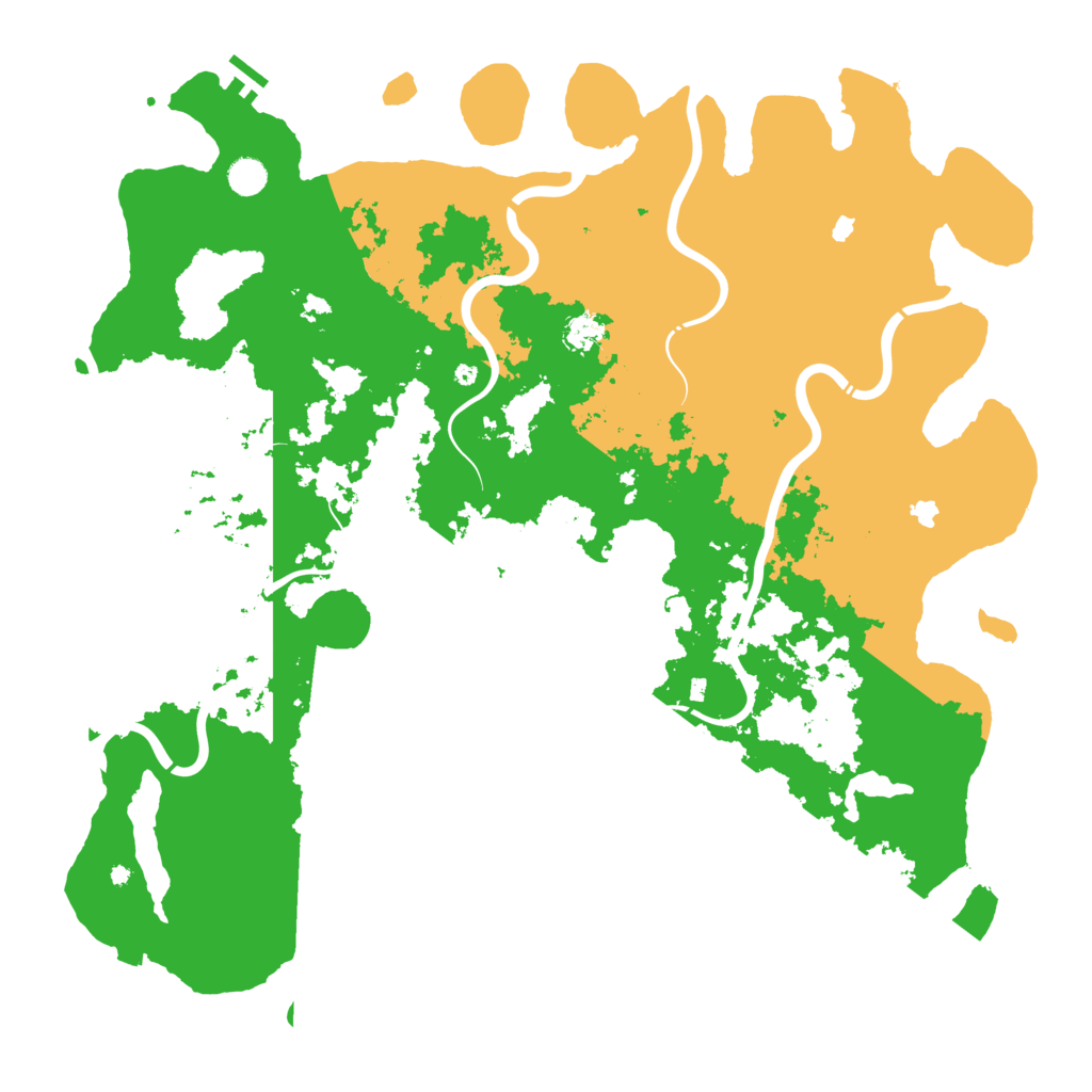 Biome Rust Map: Procedural Map, Size: 5000, Seed: 6541