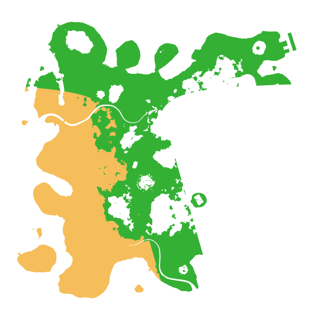 Biome Rust Map: Procedural Map, Size: 3500, Seed: 949231564
