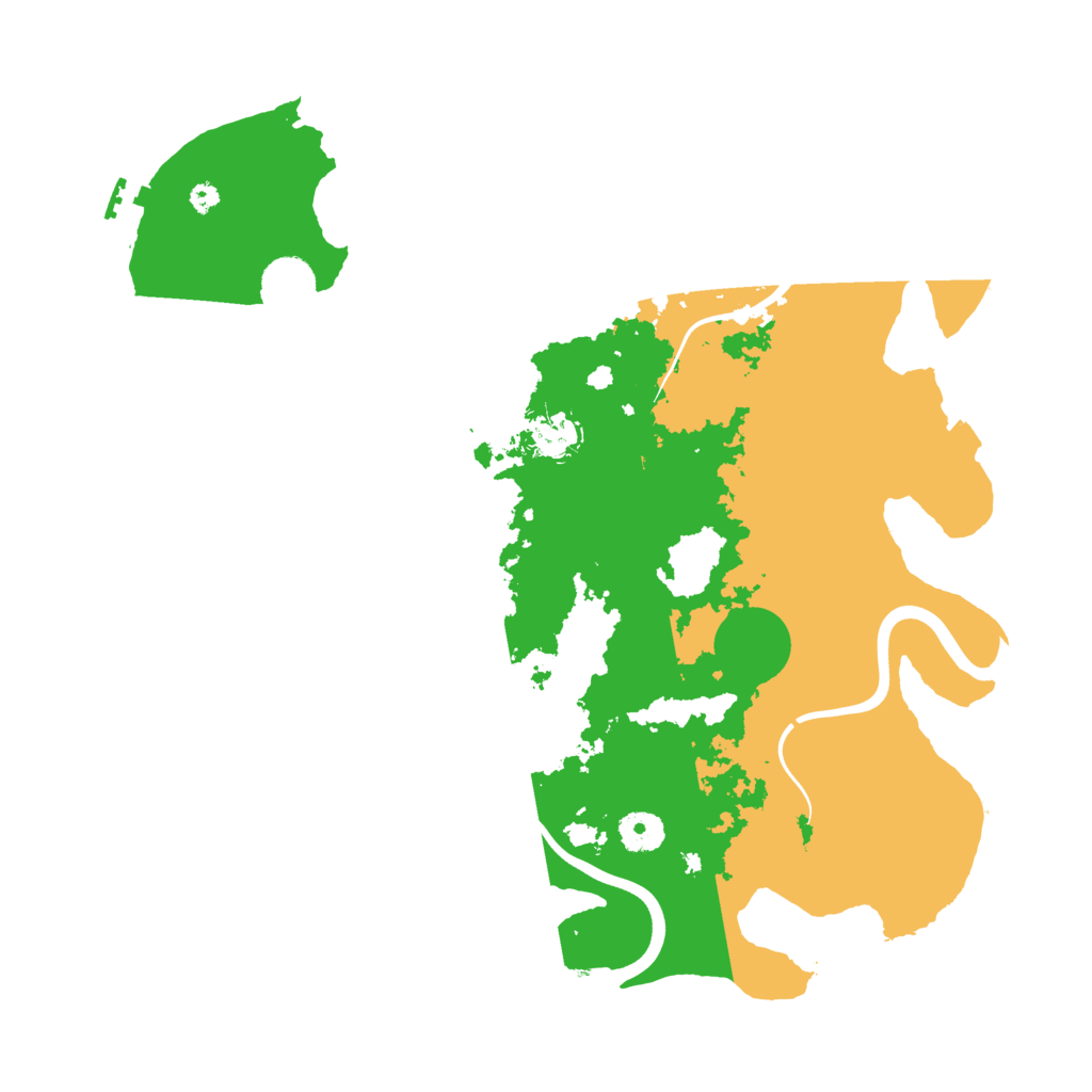 Biome Rust Map: Procedural Map, Size: 3800, Seed: 42105080