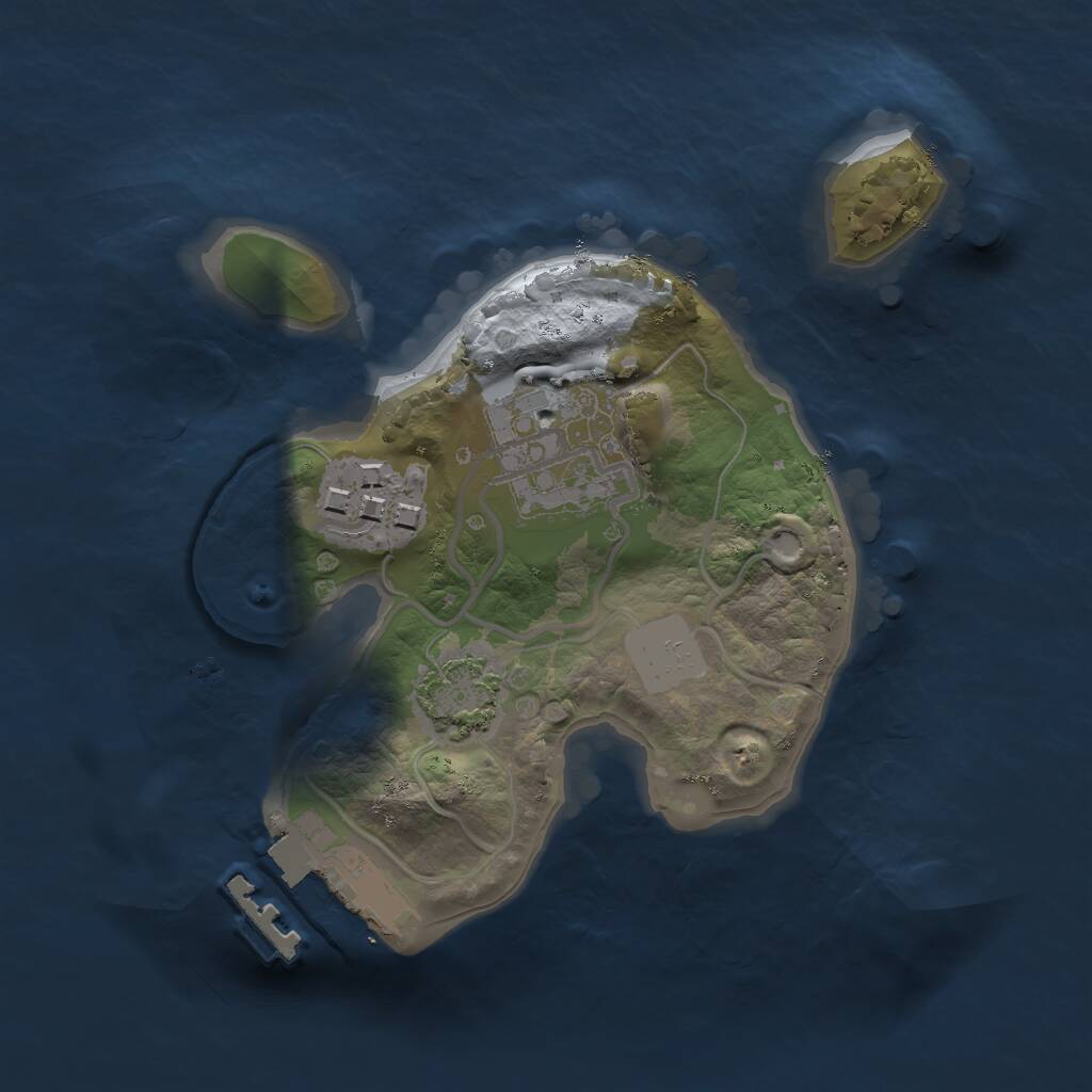 Rust Map: Procedural Map, Size: 1700, Seed: 897259899, 5 Monuments