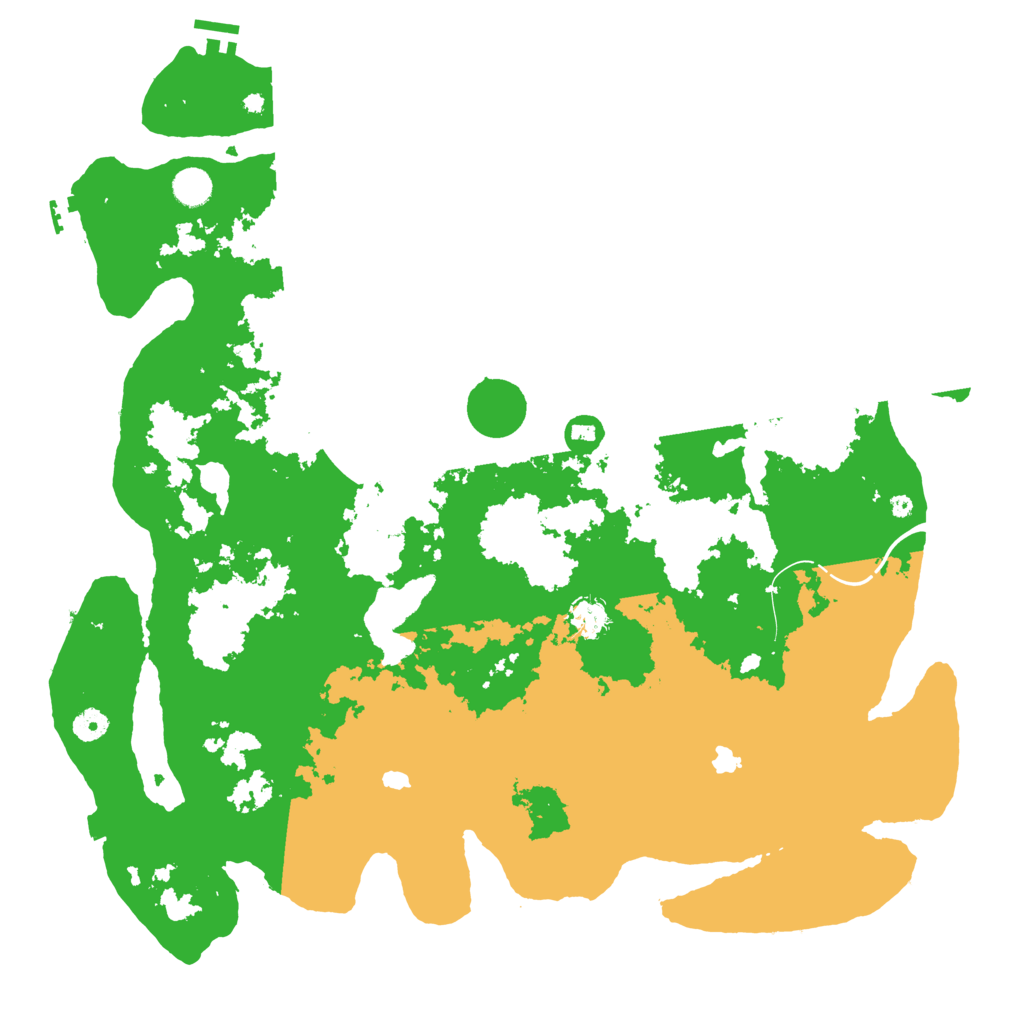 Biome Rust Map: Procedural Map, Size: 4600, Seed: 1135893526