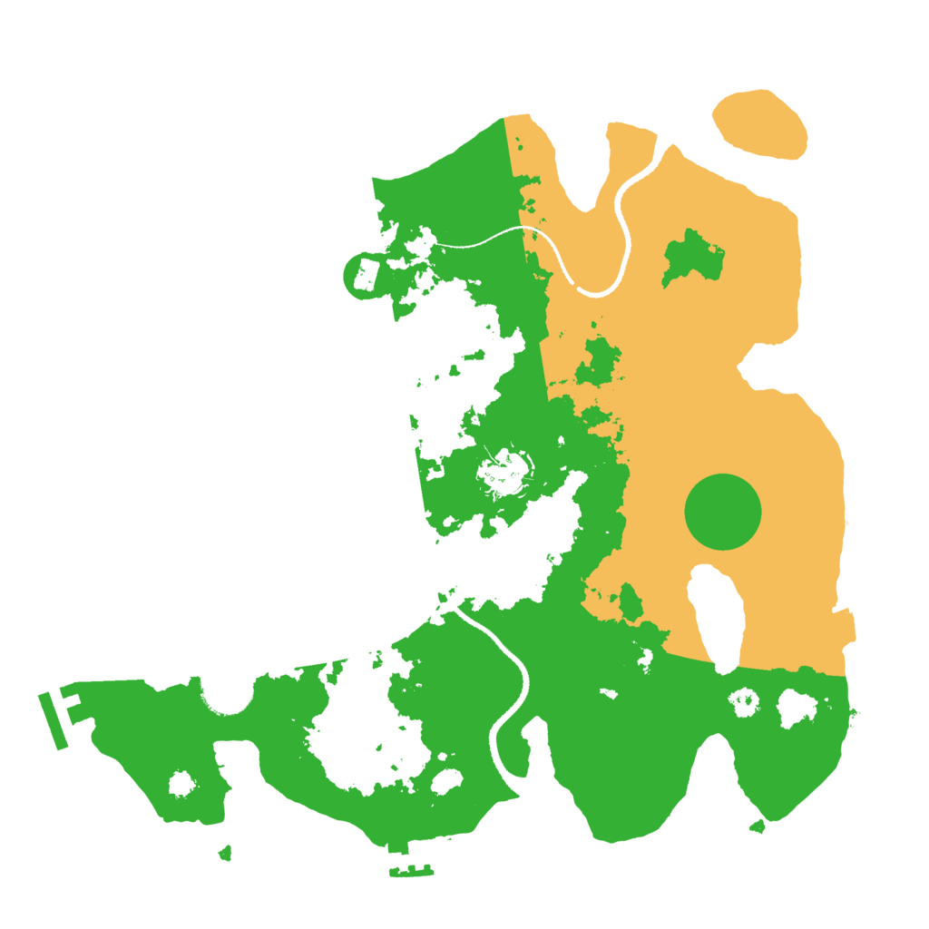 Biome Rust Map: Procedural Map, Size: 3200, Seed: 144087984