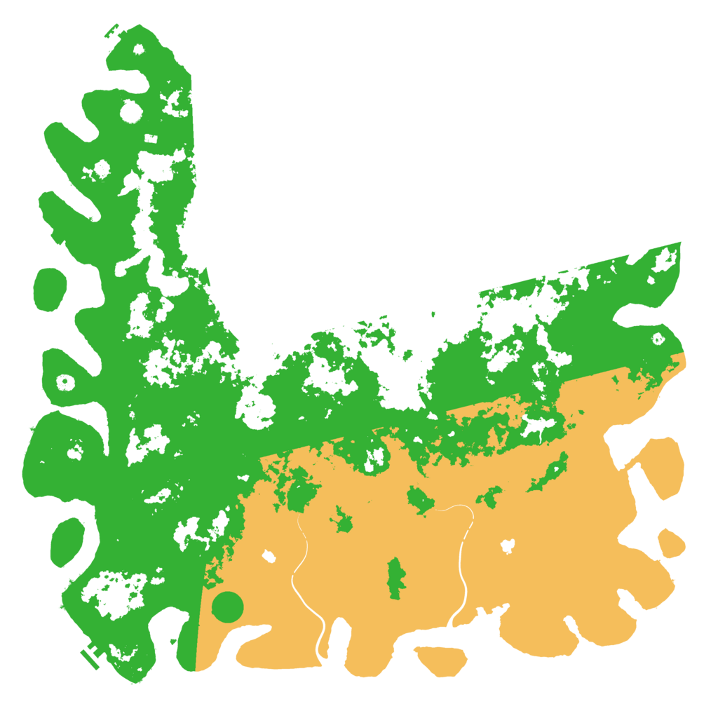 Biome Rust Map: Procedural Map, Size: 5999, Seed: 1