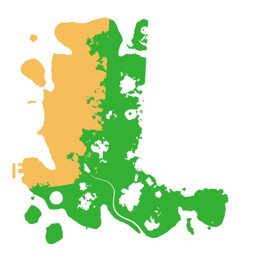 Biome Rust Map: Procedural Map, Size: 3500, Seed: 76548