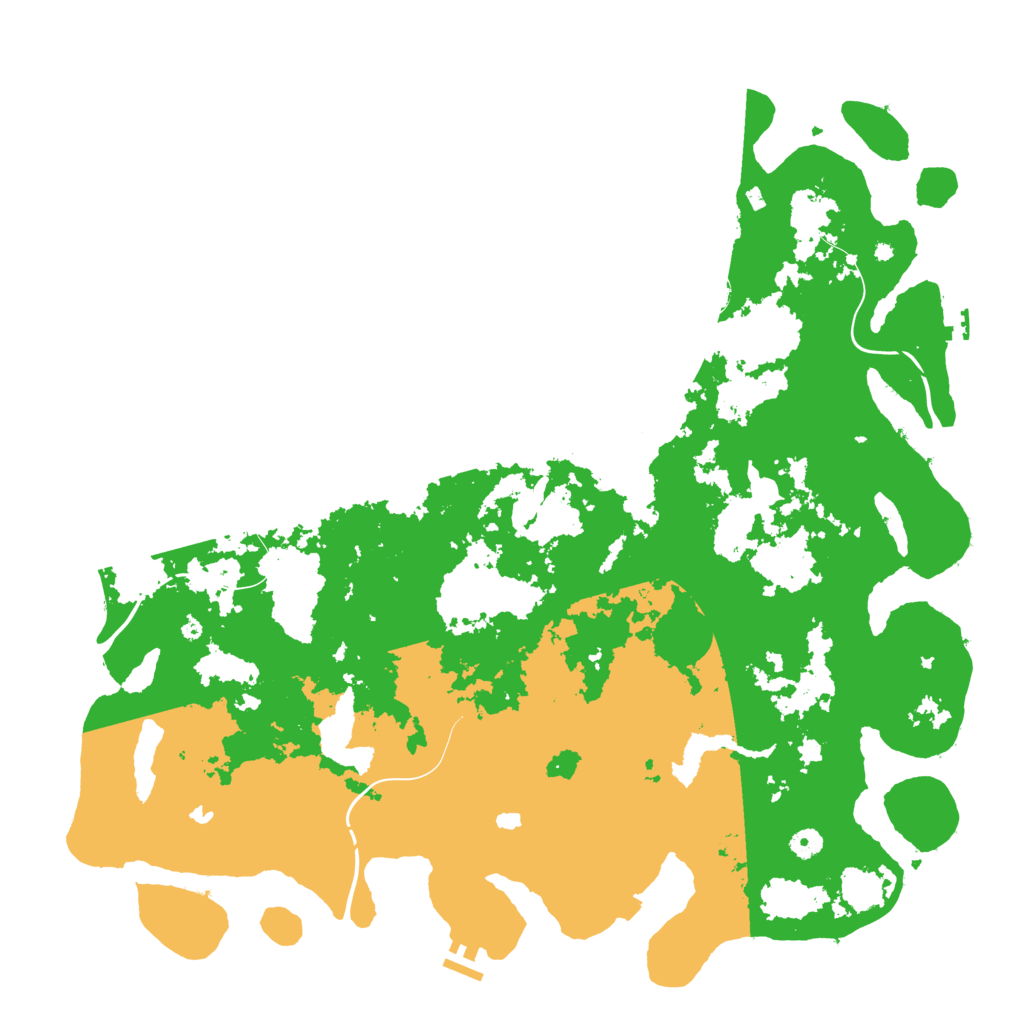 Biome Rust Map: Procedural Map, Size: 5000, Seed: 654987321