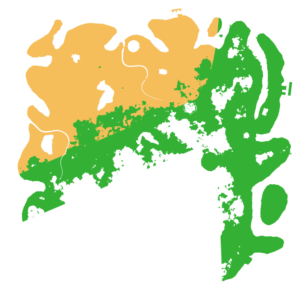 Biome Rust Map: Procedural Map, Size: 4500, Seed: 420710