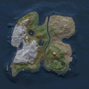 Thumbnail Rust Map: Procedural Map, Size: 2250, Seed: 220252, 4 Monuments