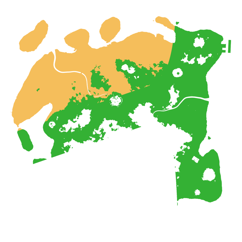 Biome Rust Map: Procedural Map, Size: 3800, Seed: 50017