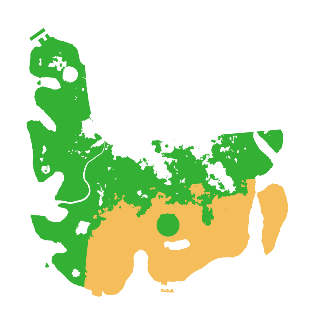 Biome Rust Map: Procedural Map, Size: 3600, Seed: 839257137