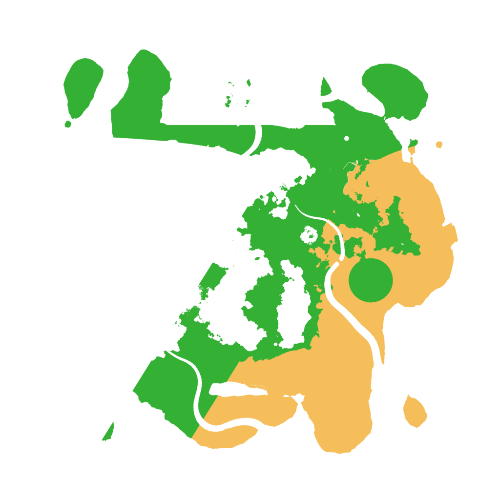 Biome Rust Map: Procedural Map, Size: 3000, Seed: 9584312