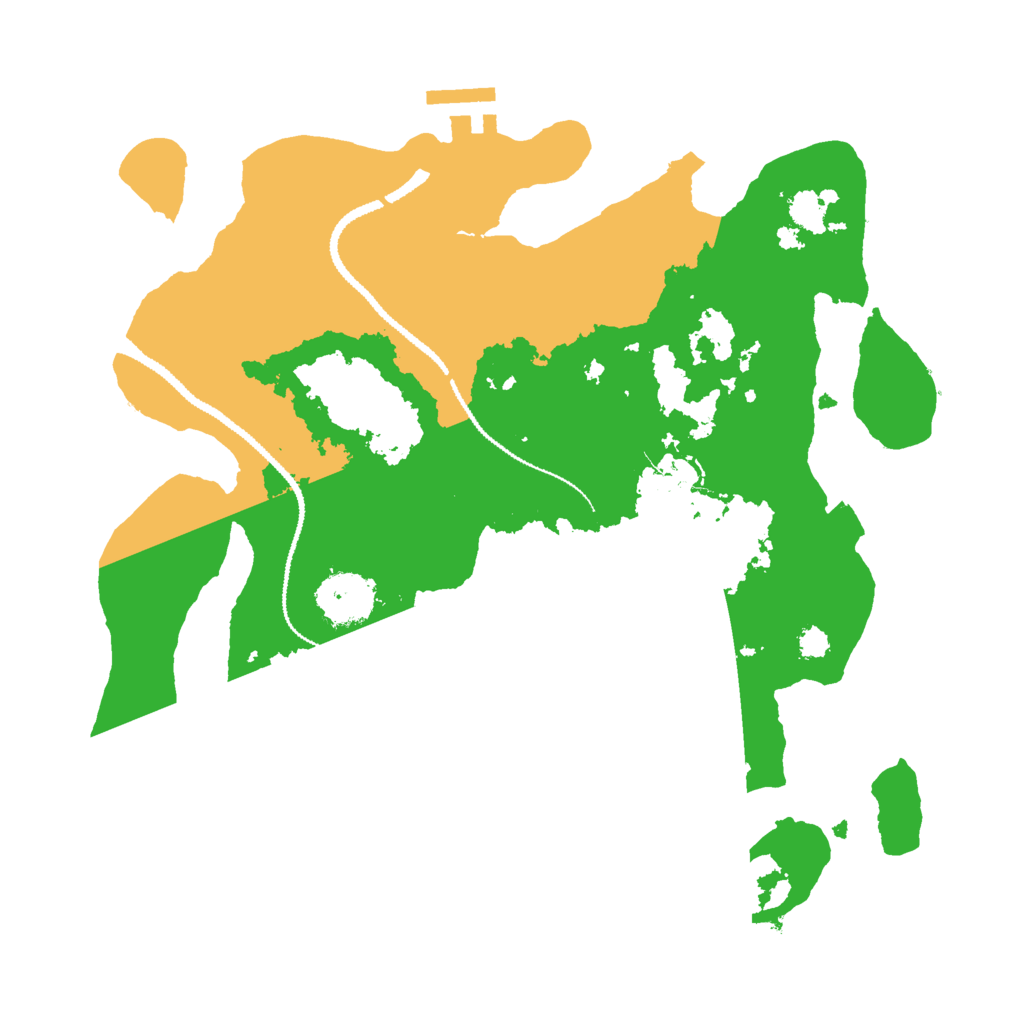 Biome Rust Map: Procedural Map, Size: 3000, Seed: 740897072