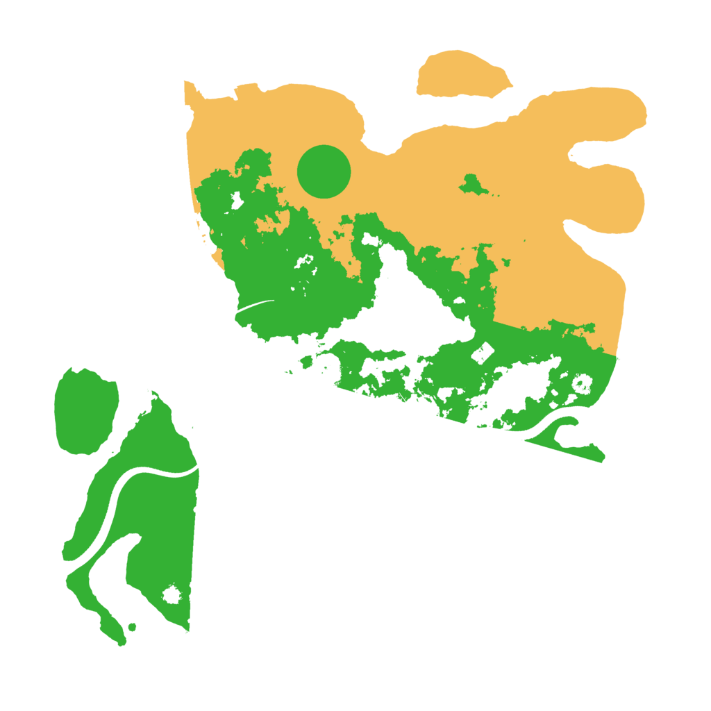 Biome Rust Map: Procedural Map, Size: 3500, Seed: 4857651