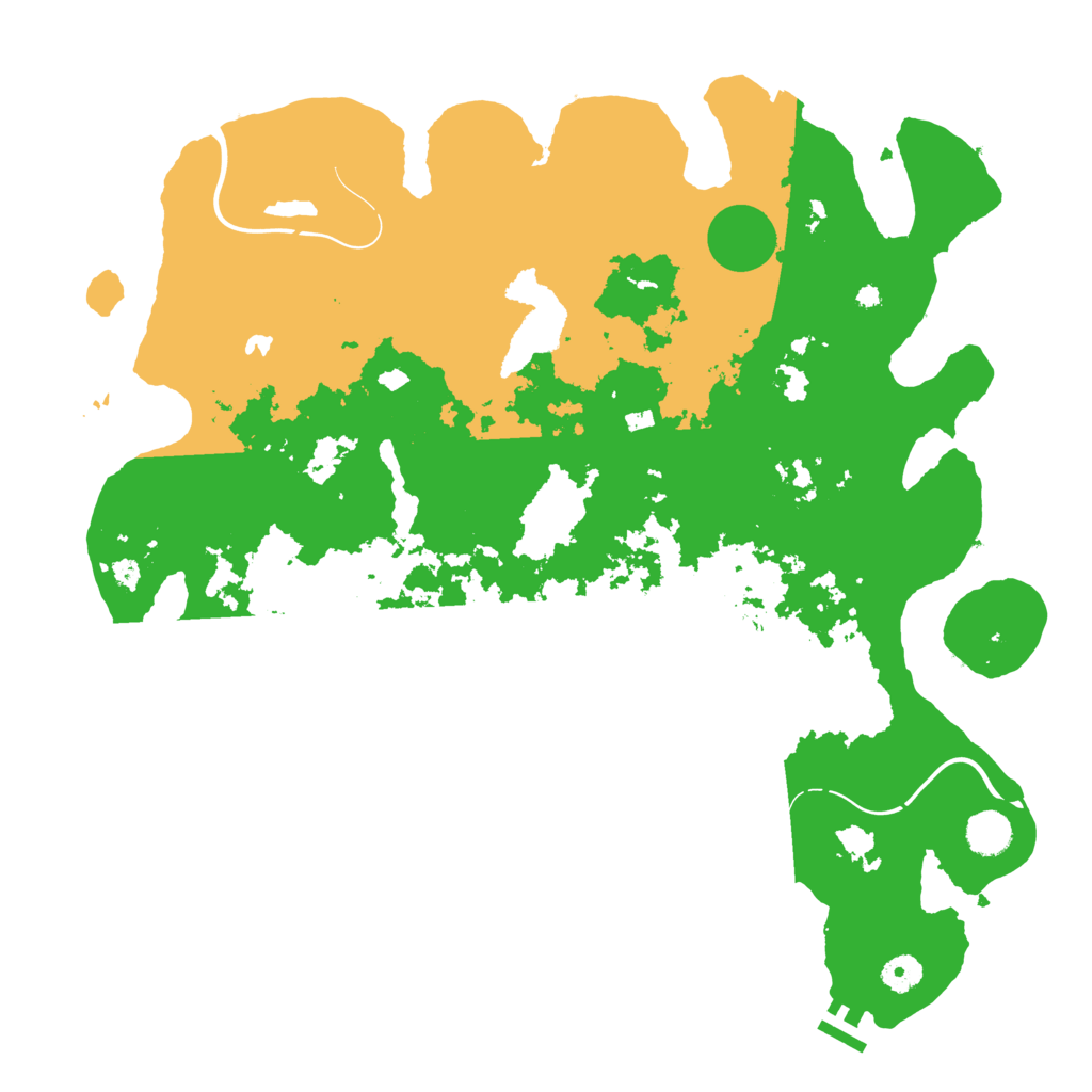 Biome Rust Map: Procedural Map, Size: 4300, Seed: 7555