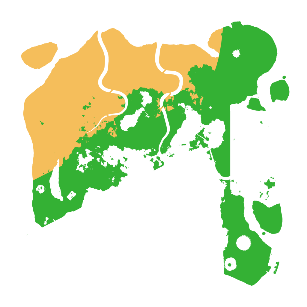 Biome Rust Map: Procedural Map, Size: 3700, Seed: 3463463