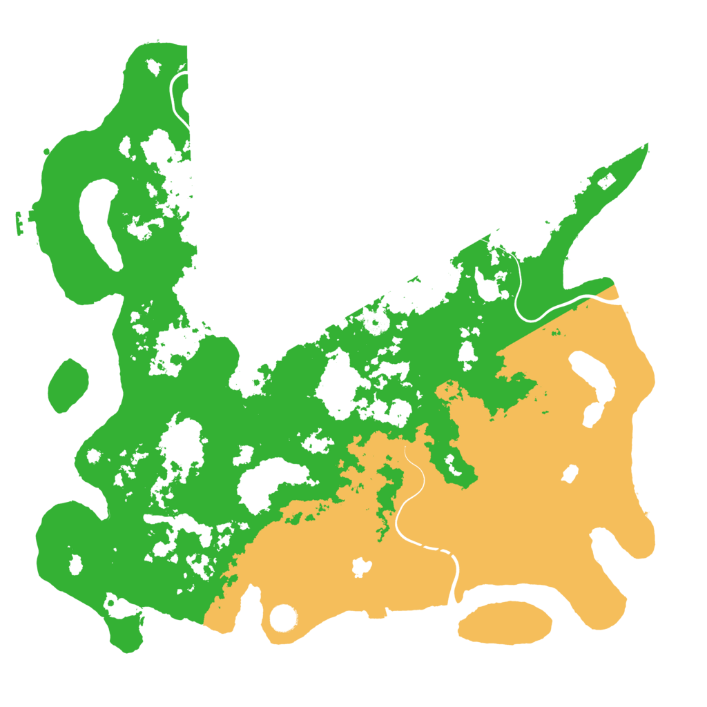 Biome Rust Map: Procedural Map, Size: 4500, Seed: 129259407