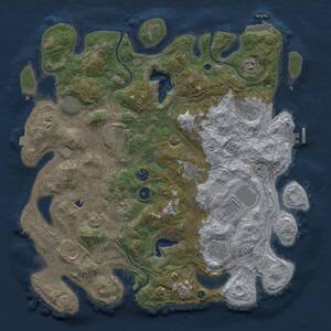 Thumbnail Rust Map: Procedural Map, Size: 4250, Seed: 759180780, 17 Monuments