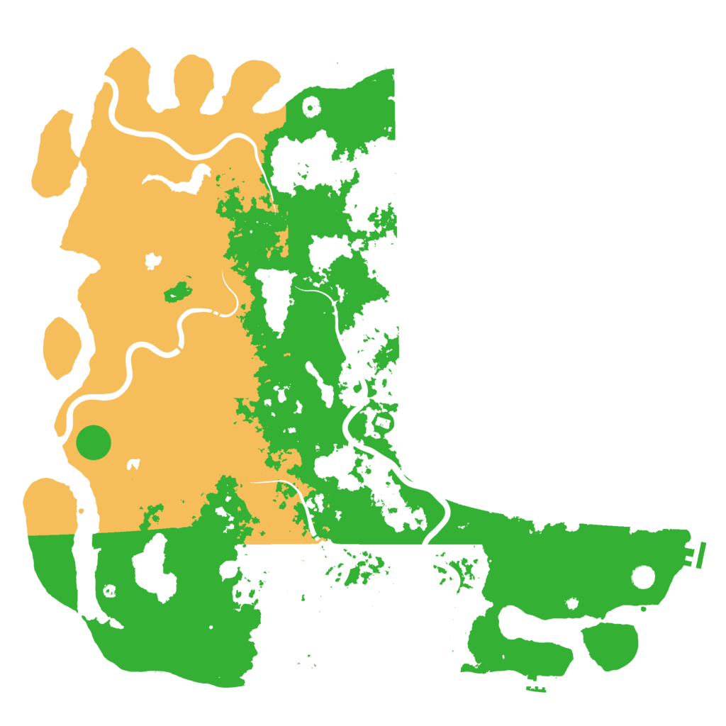 Biome Rust Map: Procedural Map, Size: 5500, Seed: 1122