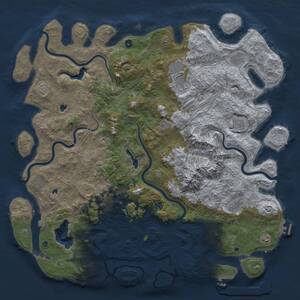 Thumbnail Rust Map: Procedural Map, Size: 5500, Seed: 1122, 17 Monuments