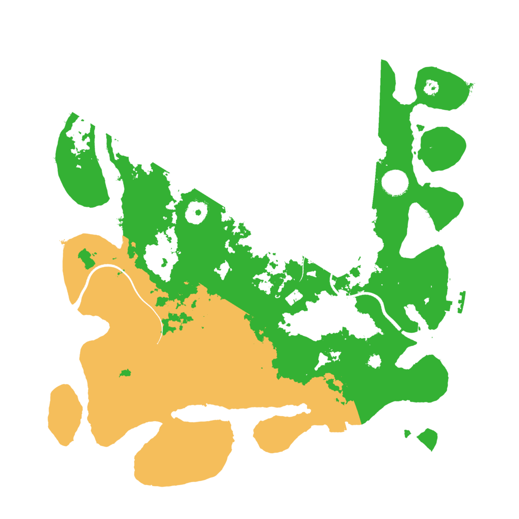 Biome Rust Map: Procedural Map, Size: 3500, Seed: 32478