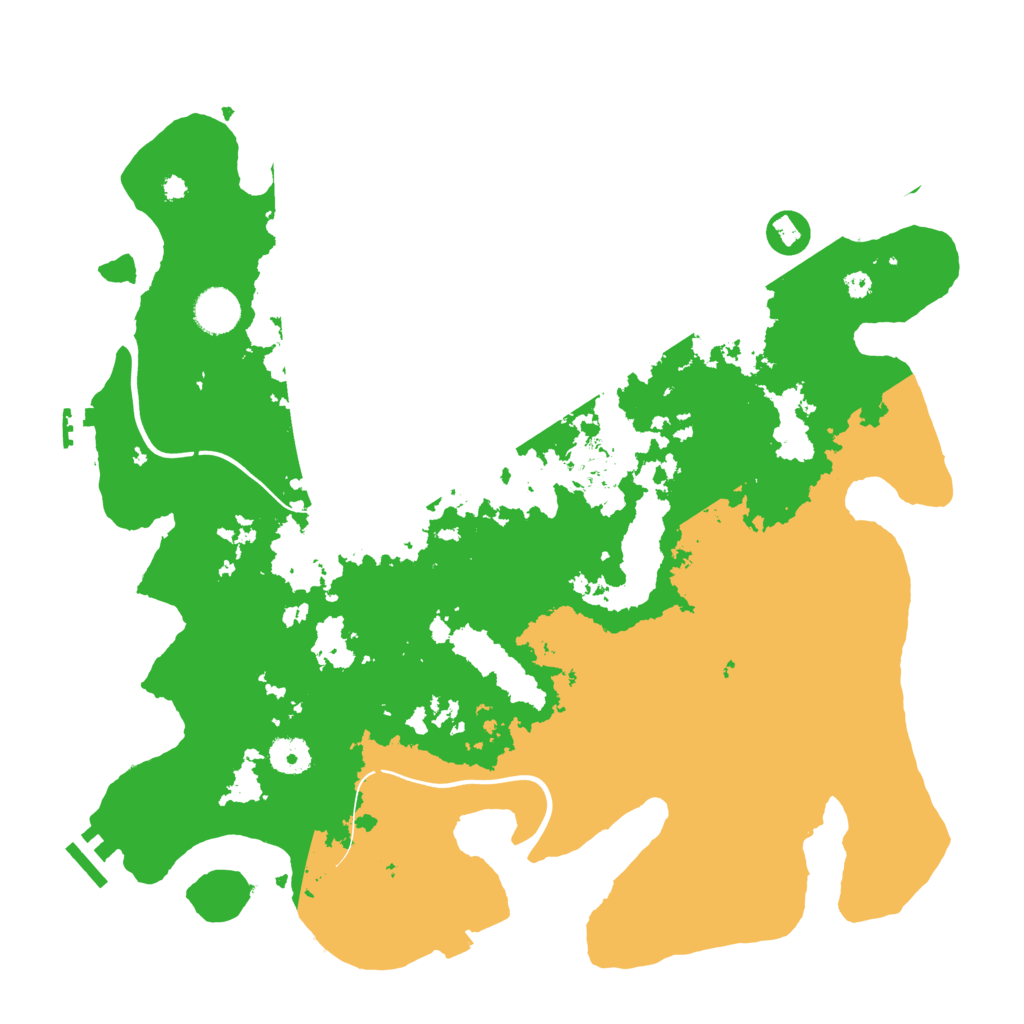 Biome Rust Map: Procedural Map, Size: 3900, Seed: 4355345