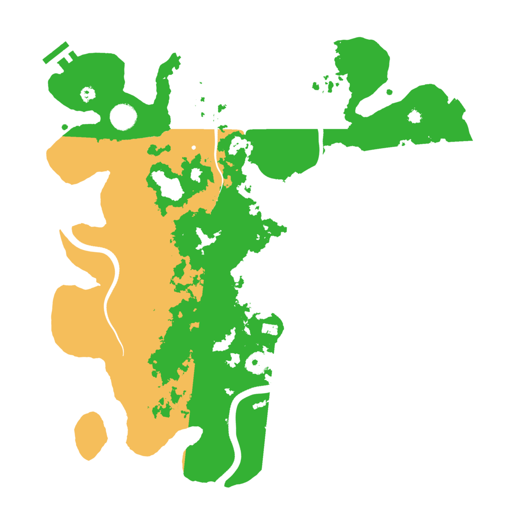 Biome Rust Map: Procedural Map, Size: 3500, Seed: 1230151198