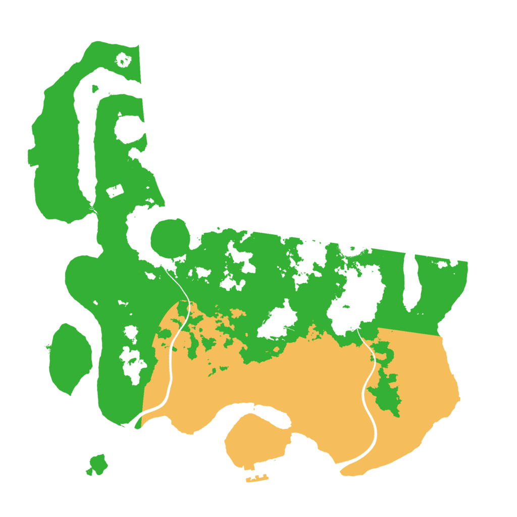 Biome Rust Map: Procedural Map, Size: 3500, Seed: 1444603669