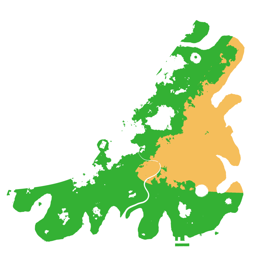 Biome Rust Map: Procedural Map, Size: 3750, Seed: 486382103