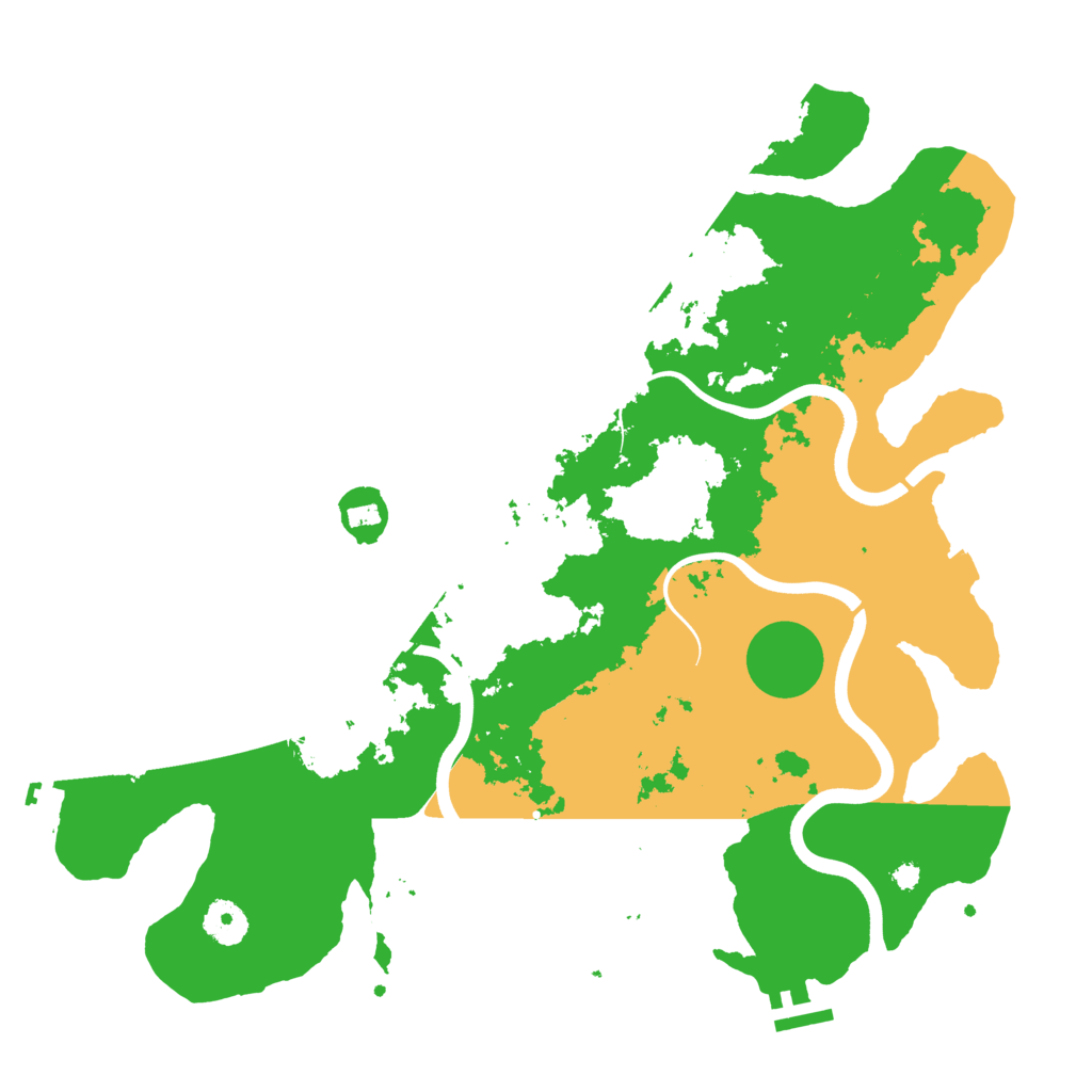 Biome Rust Map: Procedural Map, Size: 3750, Seed: 486382103
