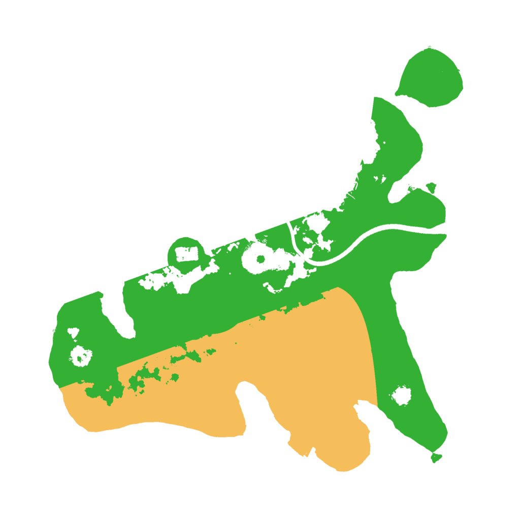 Biome Rust Map: Procedural Map, Size: 2500, Seed: 55917