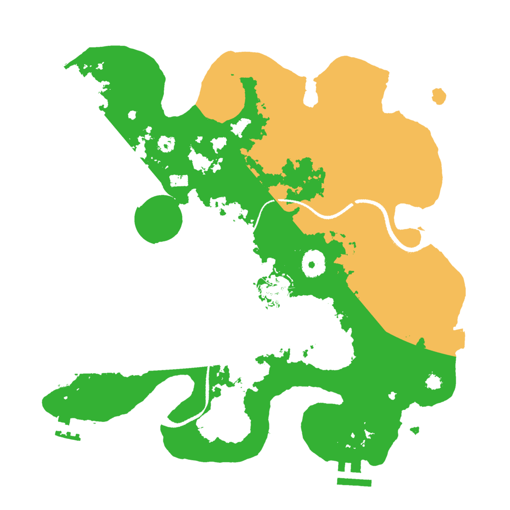 Biome Rust Map: Procedural Map, Size: 3000, Seed: 1830205104
